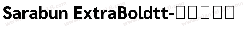 Sarabun ExtraBoldtt字体转换